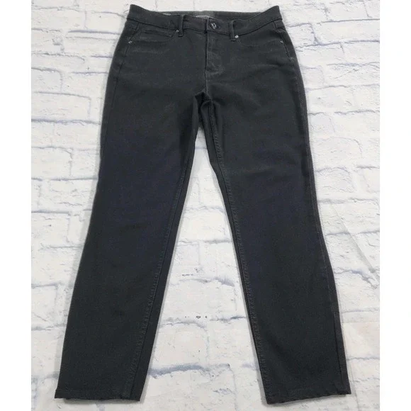White House Black Market WOMENS SIZE 8 Black High Rise Skinny Ankle Sculpt Jeans - Picture 1 of 14
